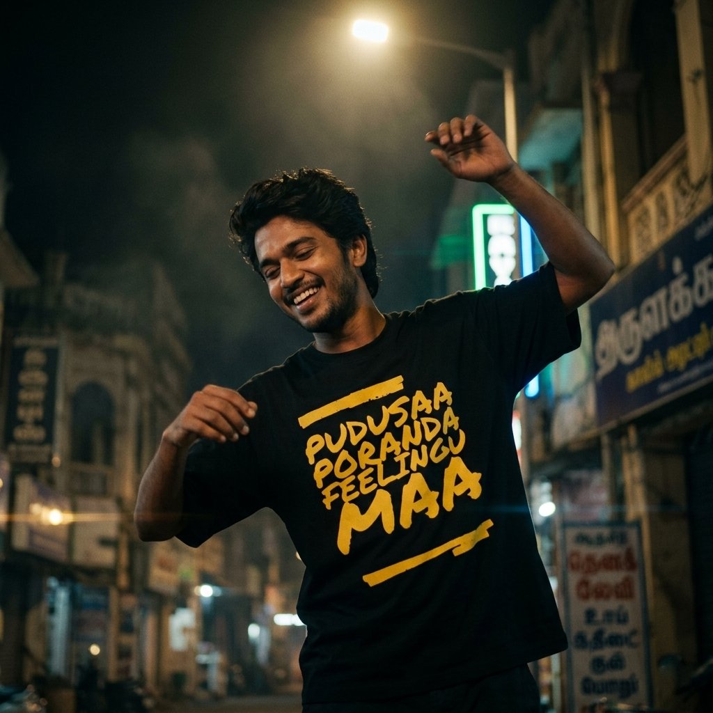 Pudusa Poranda Feeling Unisex Oversized Standard T-Shirt - Image 1