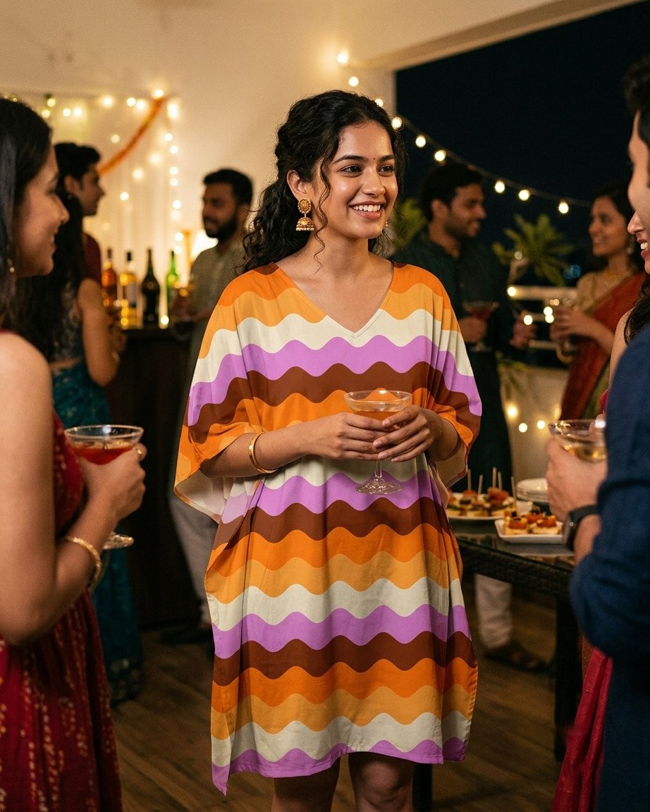Pumpkin Bloom LGVR Kaftan - Image 1