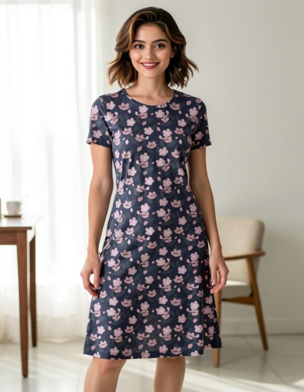 Retro-Handdrawn Women A Line Dress