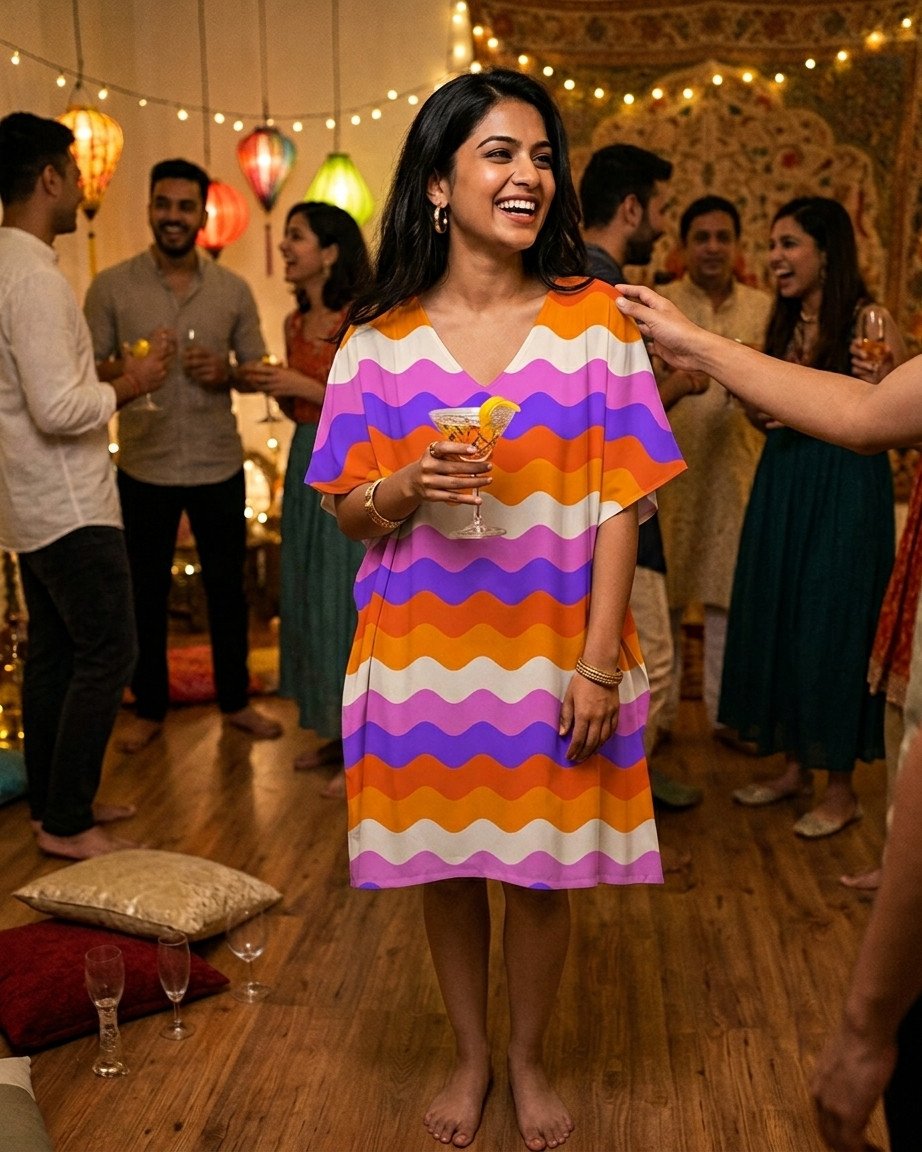 Sunset Carnival LGVR Kaftan - Image 1