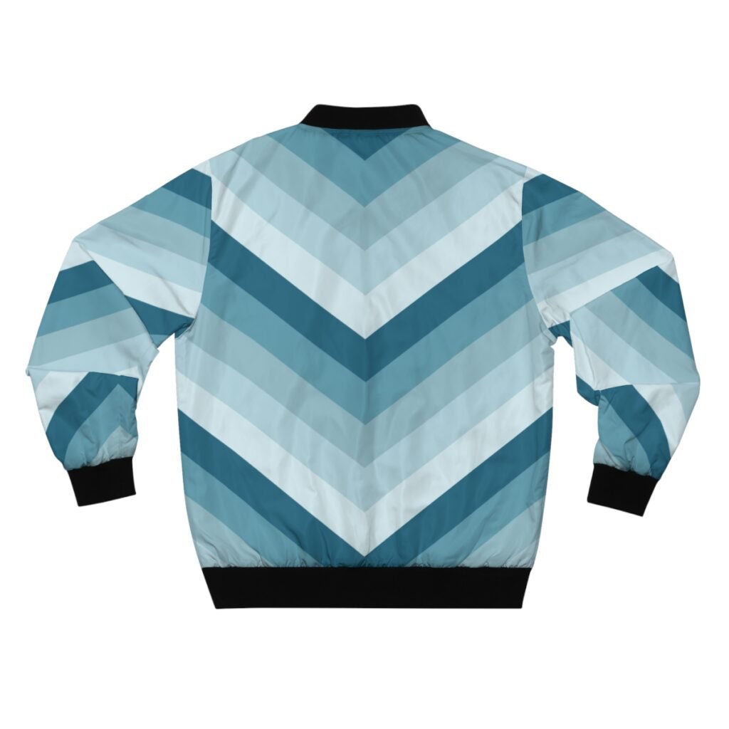Arctic Ocean Chevron Men Bomber Jacket