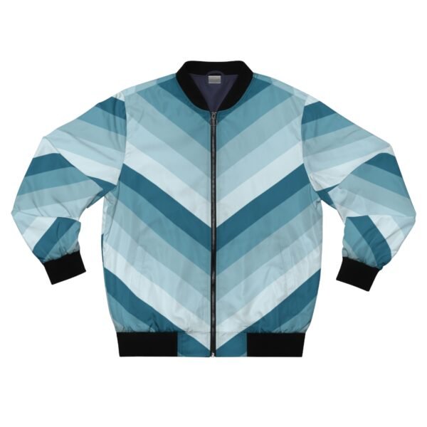 Arctic Ocean Chevron Men Bomber Jacket