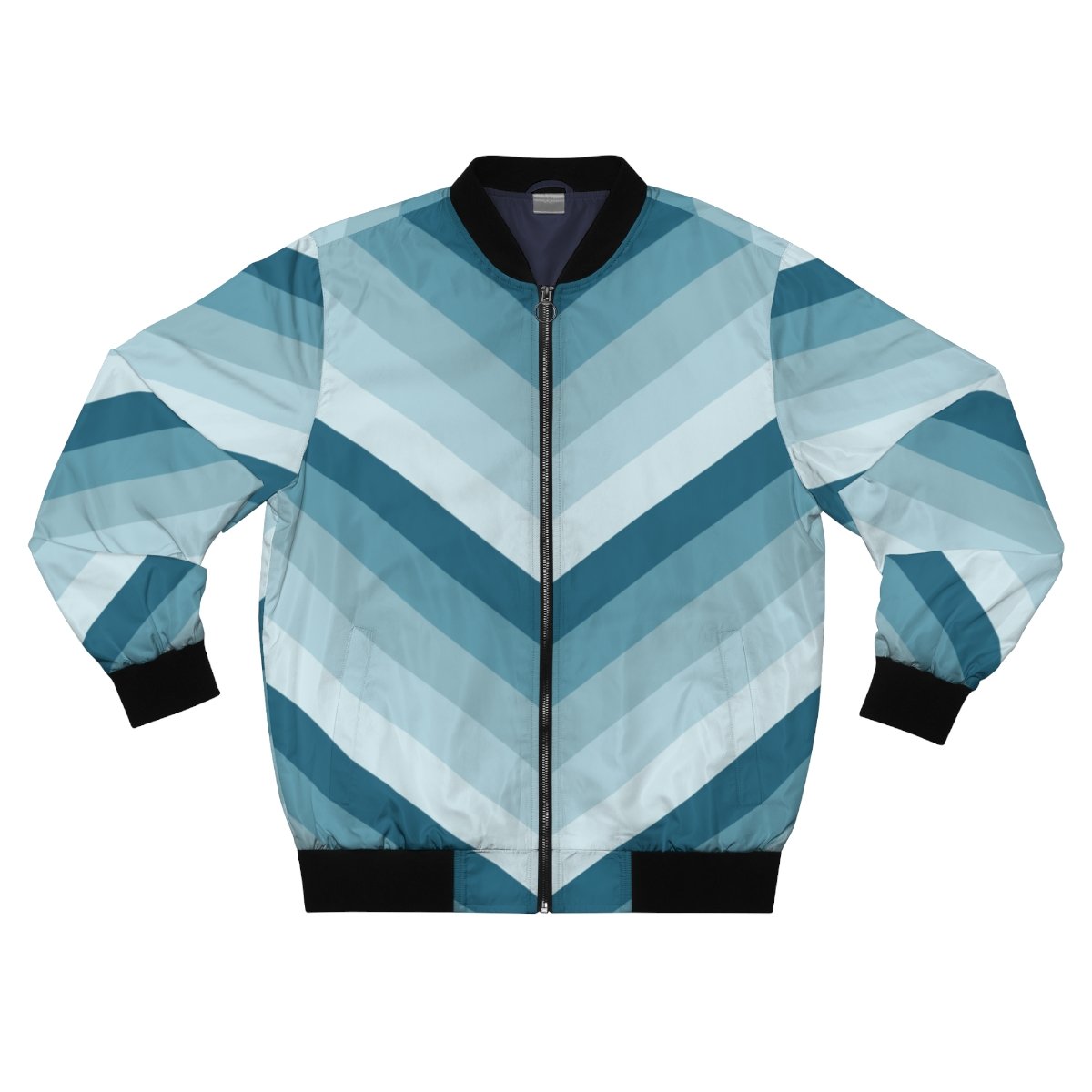 Arctic Ocean Chevron Men Bomber Jacket - Image 1