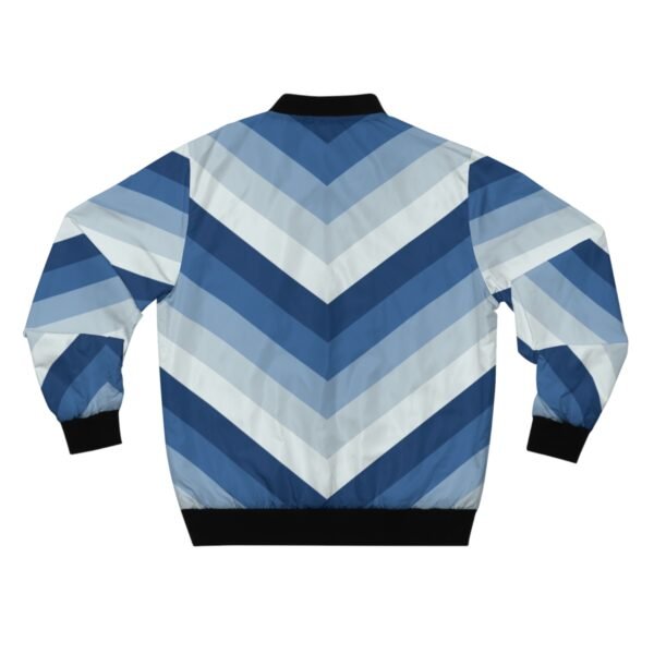 Arctic Twilight Chevron Men Bomber Jacket - Image 2