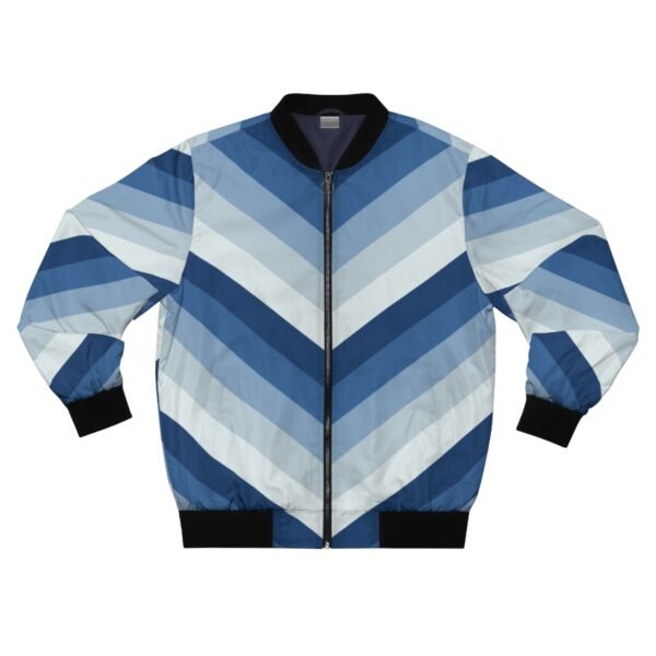 Arctic Twilight Chevron Men Bomber Jacket