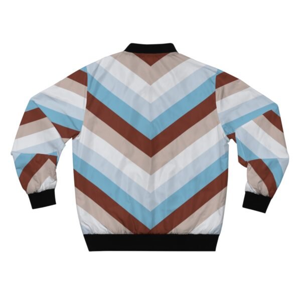 Cinnamon Ice Chevron Men Bomber Jacket - Image 2