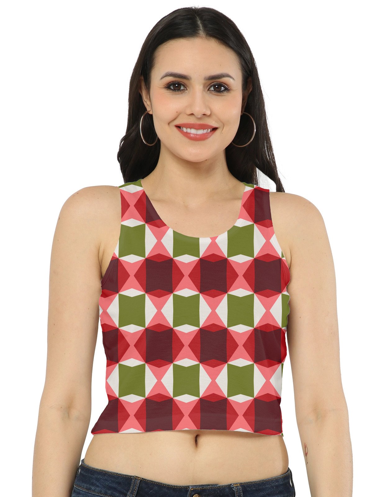 Olive Romance CGAM Women Crop Tank - Image 1