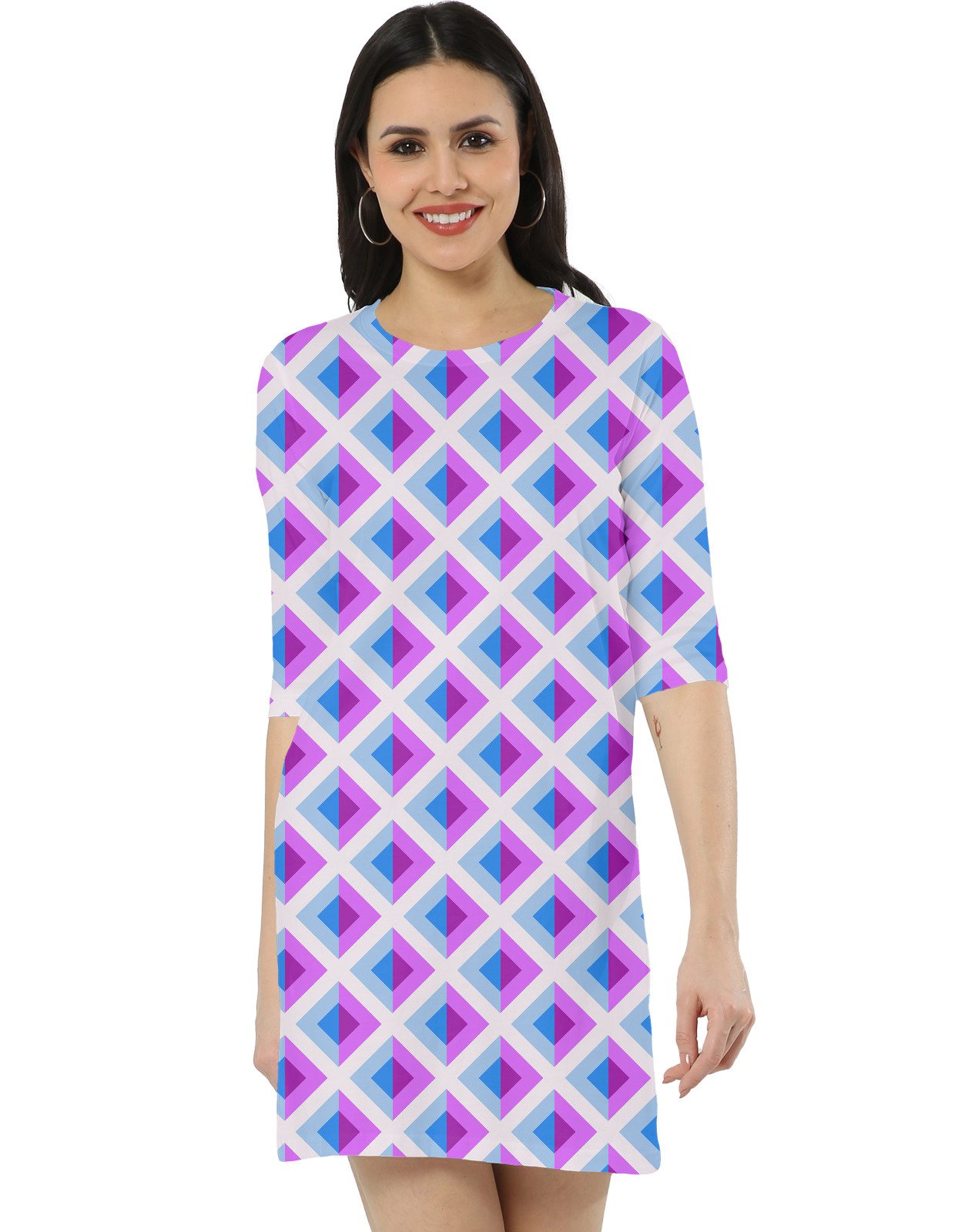 Daydream Gradient DAG Women T-Shirt Dress - Image 1