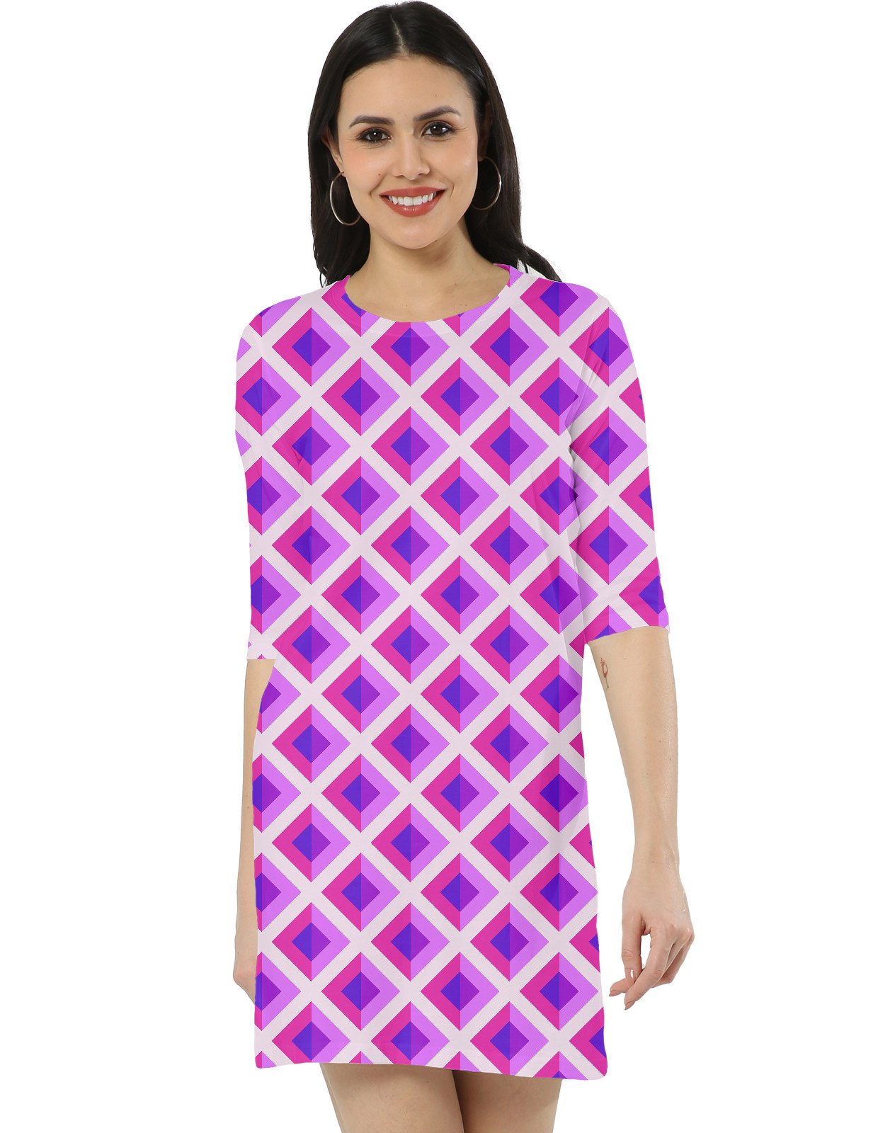 Electric Bold DAG Women T-Shirt Dress - Image 1
