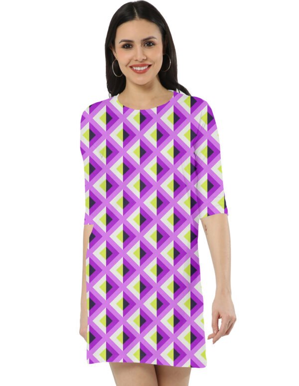 Electric Plum DAG Women T-Shirt Dress