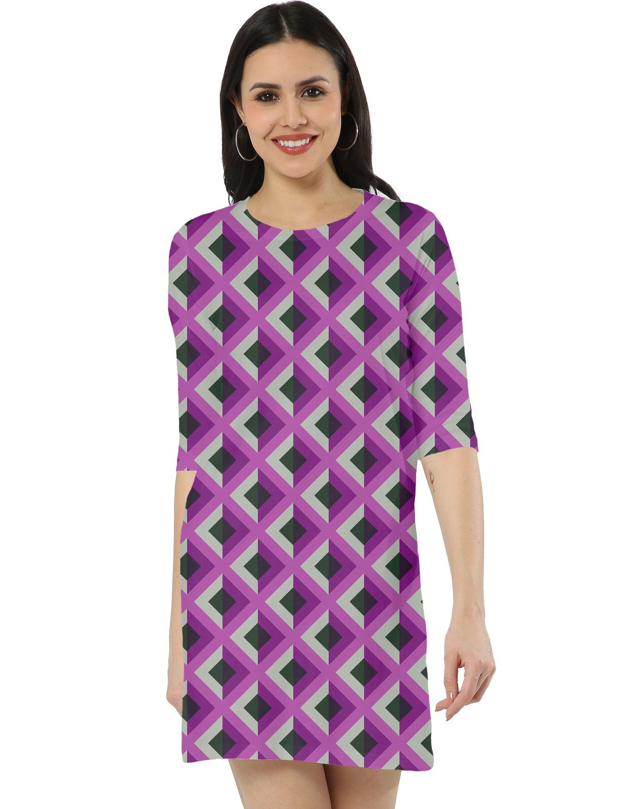 Midnight Botanica DAG Women T-Shirt Dress - Image 1