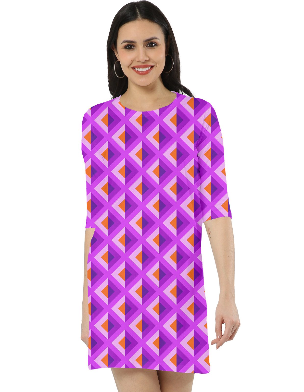 Neon Sunset DAG Women T-Shirt Dress - Image 1