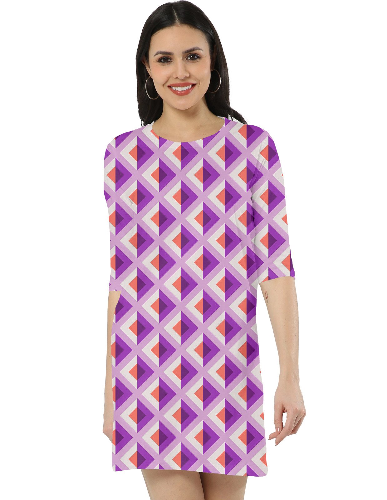 Orchid Sorbet DAG Women T-Shirt Dress - Image 1