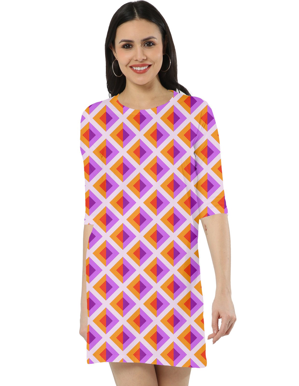 Sunset Disco DAG Women T-Shirt Dress - Image 1