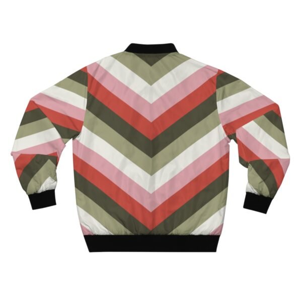 Dried Roses Chevron Men Bomber Jacket - Image 2