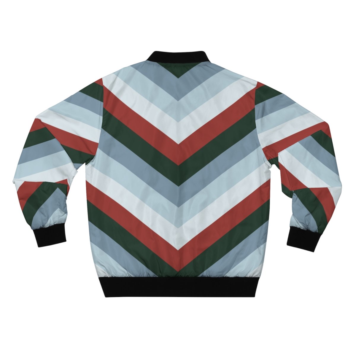 Forest Berries Chevron Men Bomber Jacket - Image 2