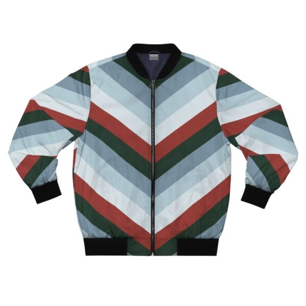 Forest Berries Chevron Men Bomber Jacket