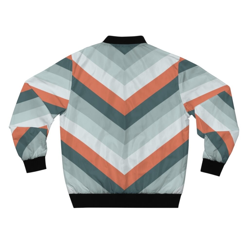 Fox in the Snow Chevron Men Bomber Jacket