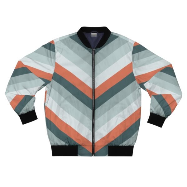 Fox in the Snow Chevron Men Bomber Jacket