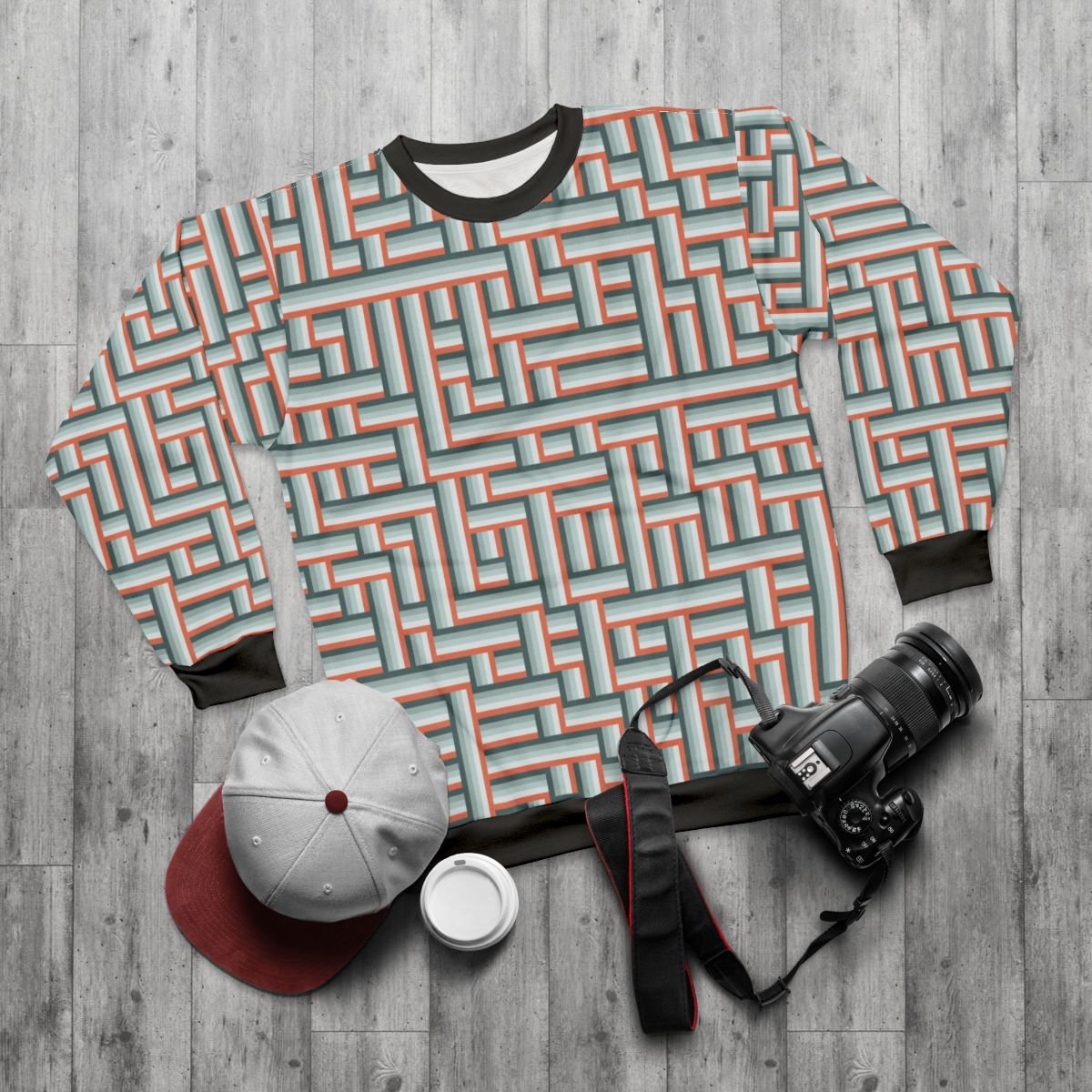 Fox in the Snow LGRG Unisex Sweat Shirt - Image 5