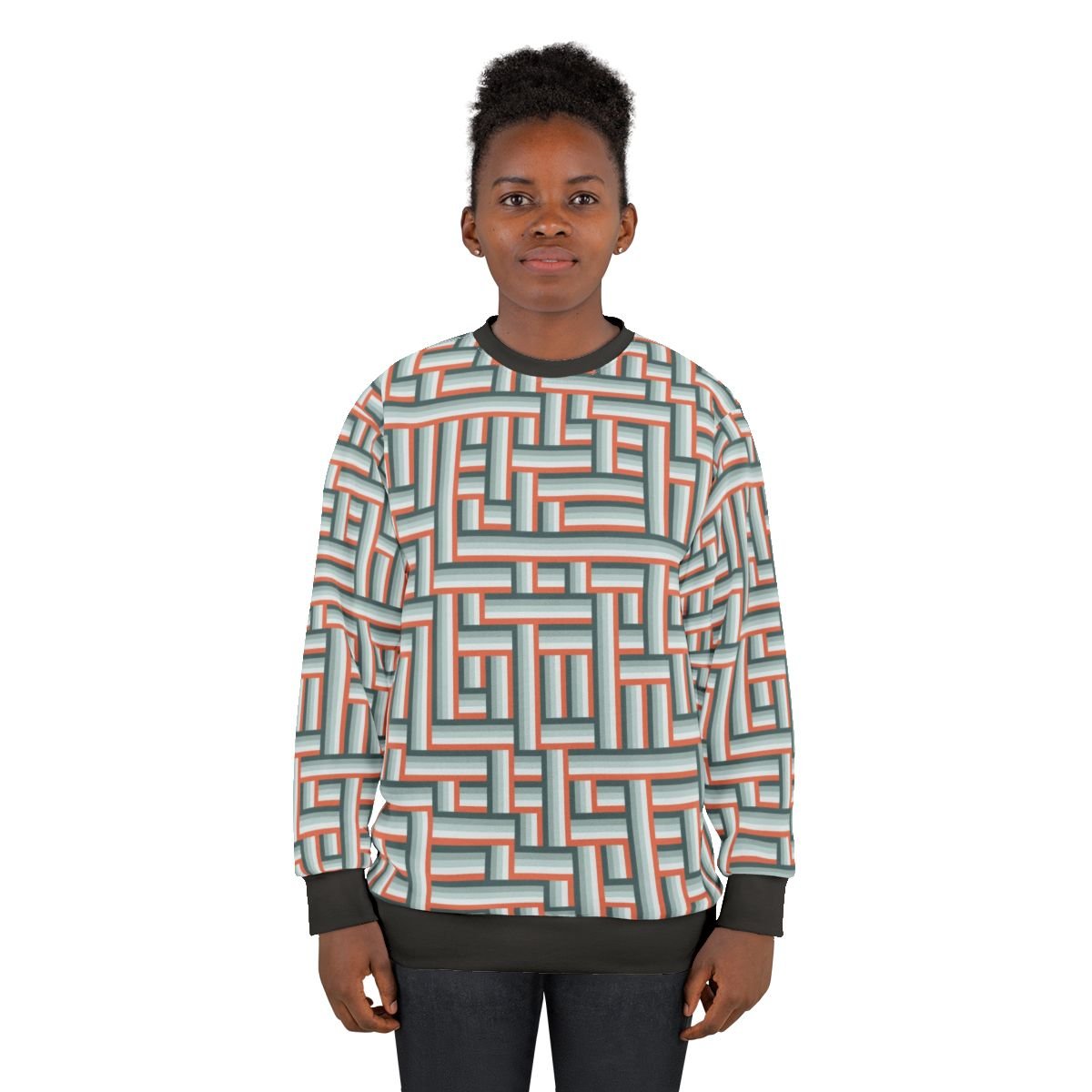 Fox in the Snow LGRG Unisex Sweat Shirt - Image 2