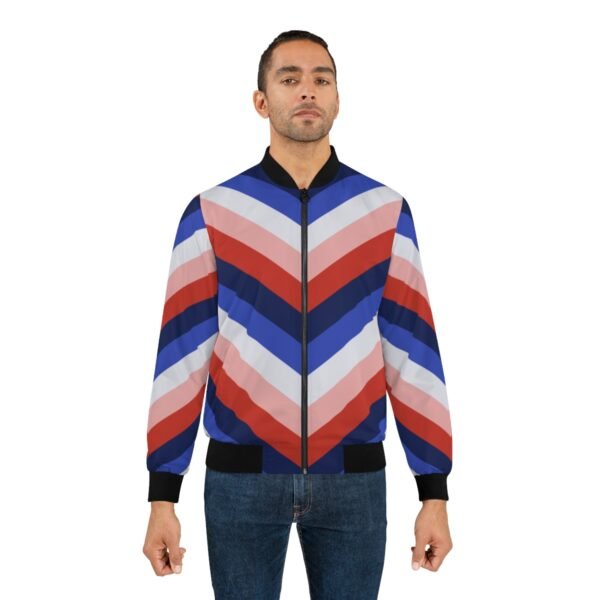 French Alps Chevron Men Bomber Jacket - Image 3
