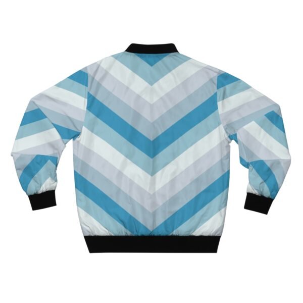 Frosty Morning Chevron Men Bomber Jacket - Image 2