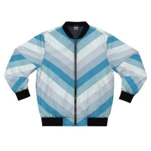 Frosty Morning Chevron Men Bomber Jacket