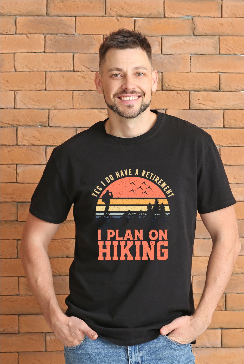 Hiking 001 Men Standard Crew T-Shirt - Image 1