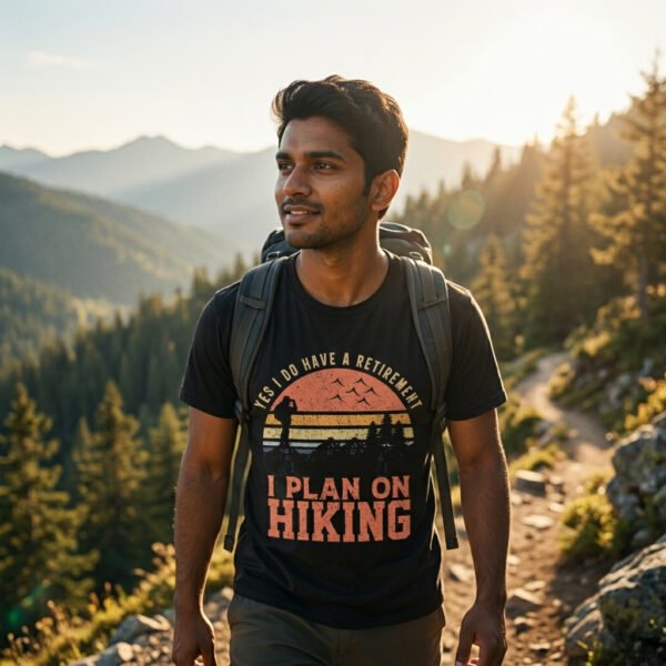 Hiking 001 Men Standard Crew T-Shirt - Image 3