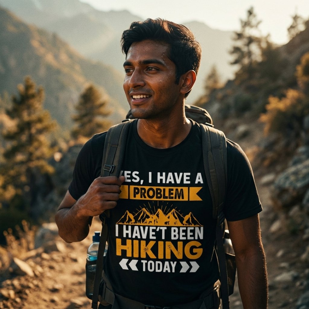 Hiking 003 Men Standard Crew T-Shirt - Image 1