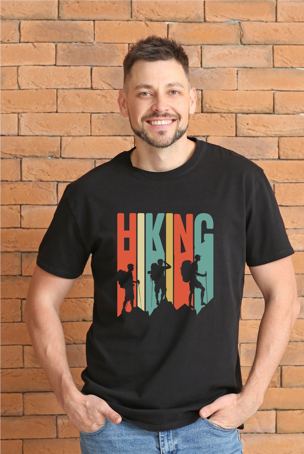 Hiking 005 Men Standard Crew T-Shirt - Image 1