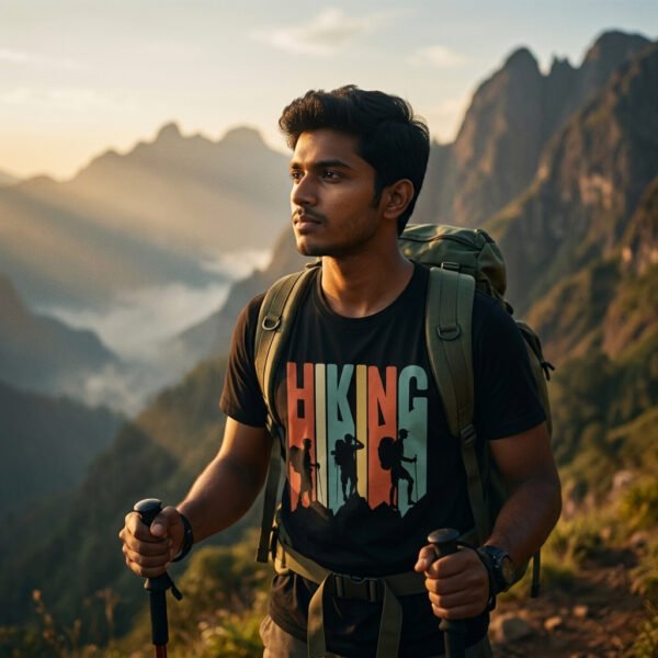 Hiking 005 Men Standard Crew T-Shirt - Image 3