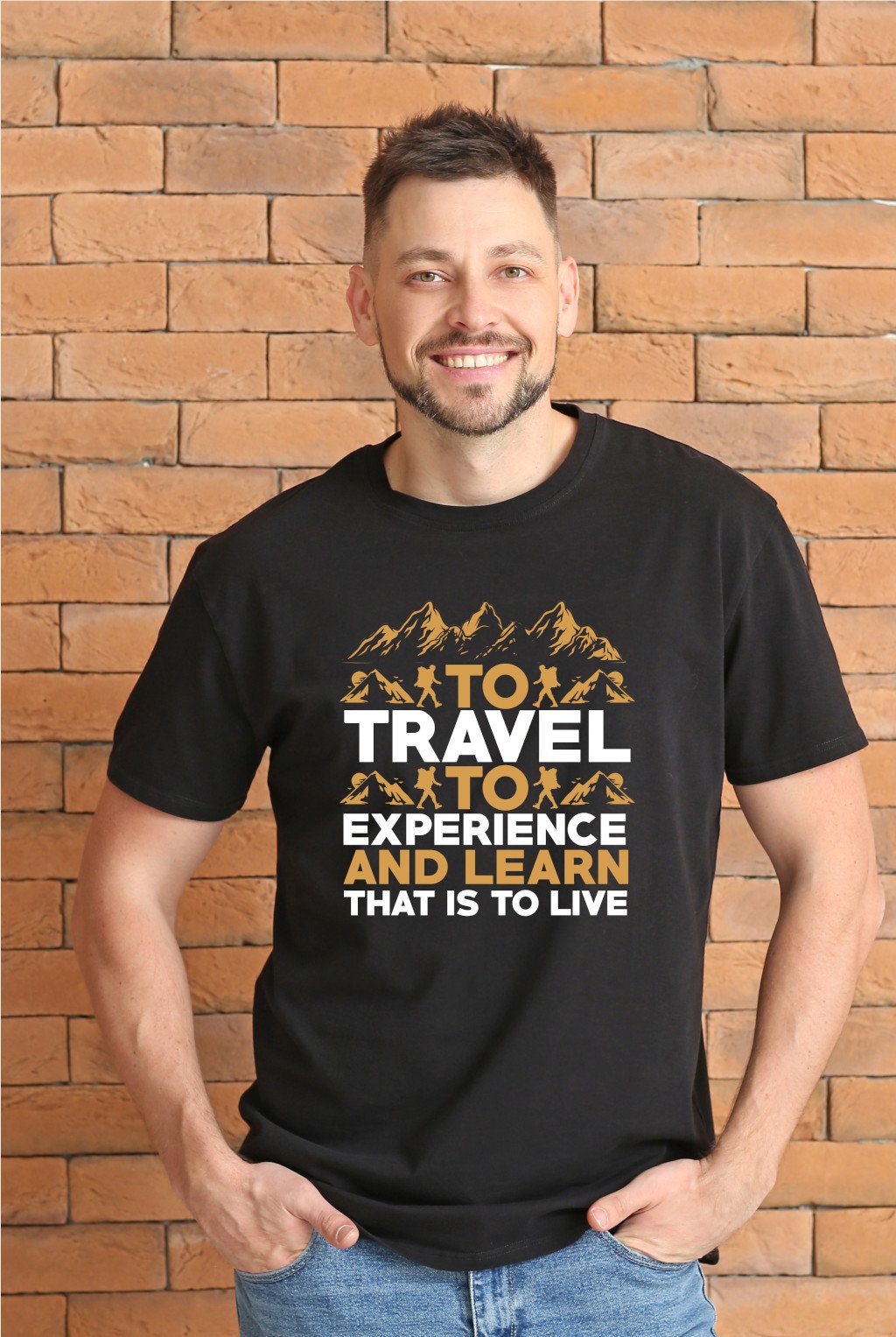 Hiking 006 Men Standard Crew T-Shirt - Image 1