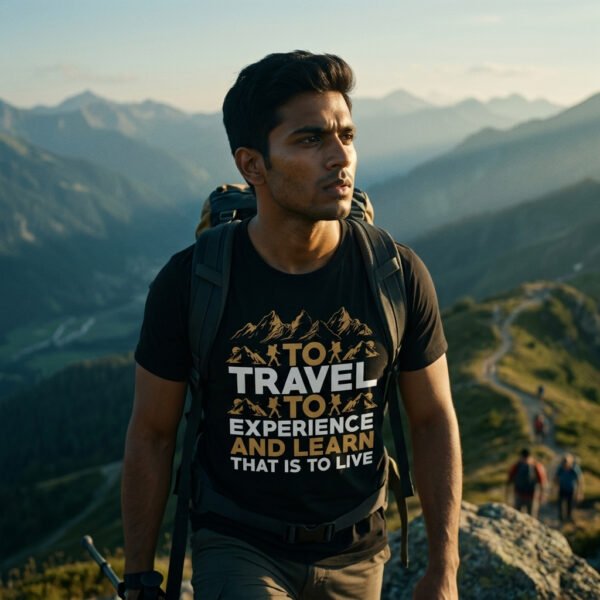 Hiking 006 Men Standard Crew T-Shirt - Image 3