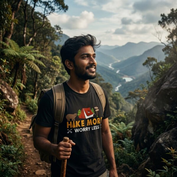 Hiking 007 Men Standard Crew T-Shirt - Image 3