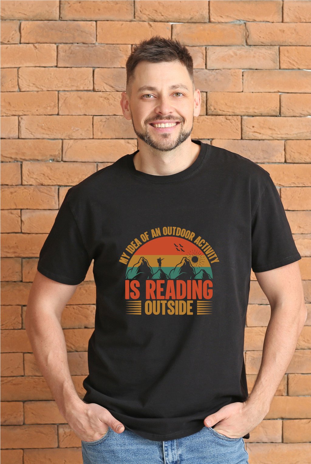 Hiking 008 Men Standard Crew T-Shirt - Image 1