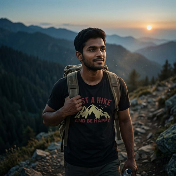 Hiking 013 Men Standard Crew T-Shirt - Image 3