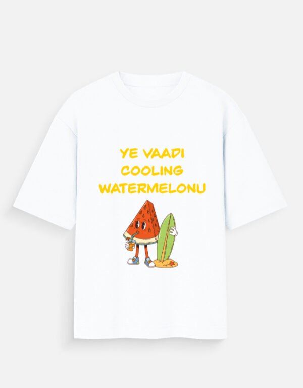 Ye Vaadi Cooling Watermelon Unisex Oversized Standard T-Shirt - Image 7