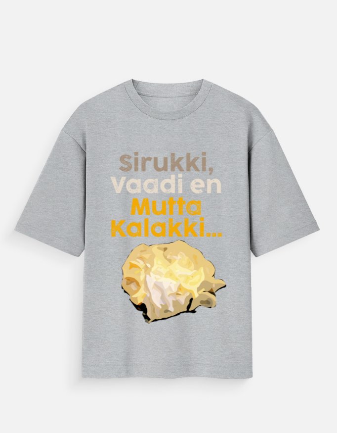 Mutta Kalakki Unisex Oversized Standard T-Shirt - Image 4