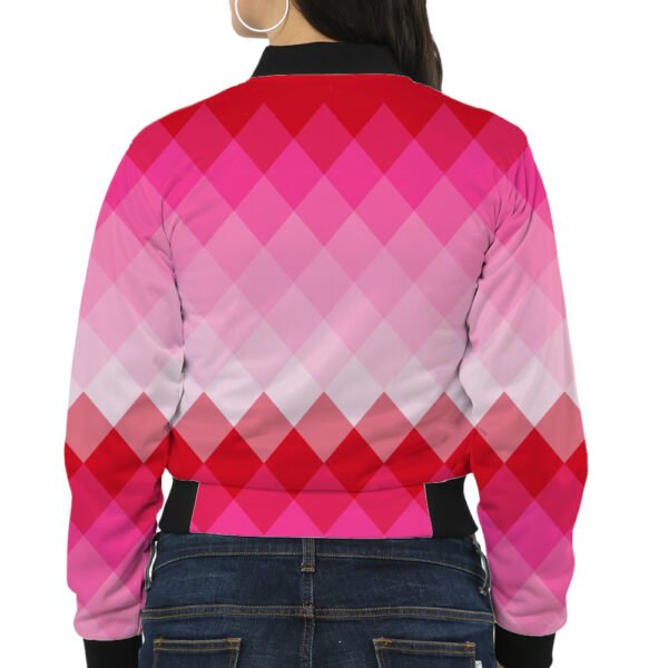Blush to Bloom LGVGT Women Bomber Jacket - Image 2