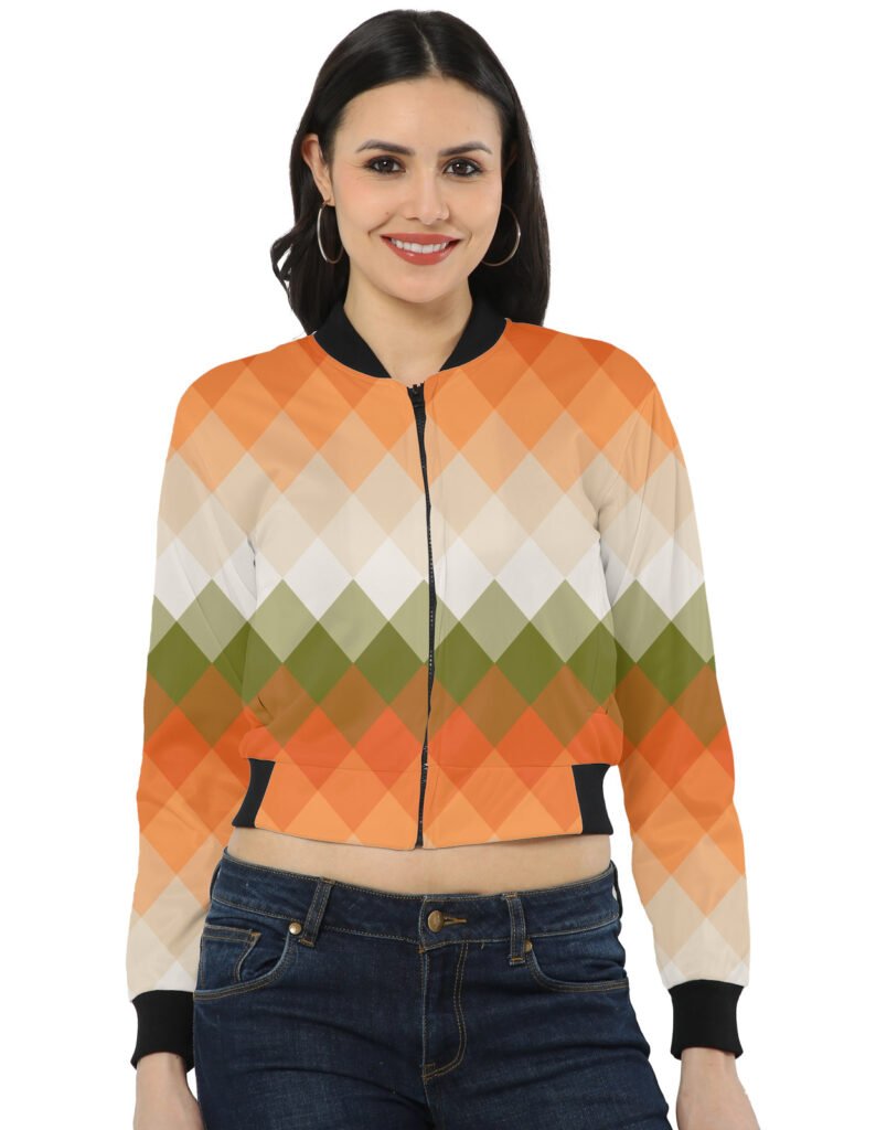 Clay Olive LGVGT Women Bomber Jacket