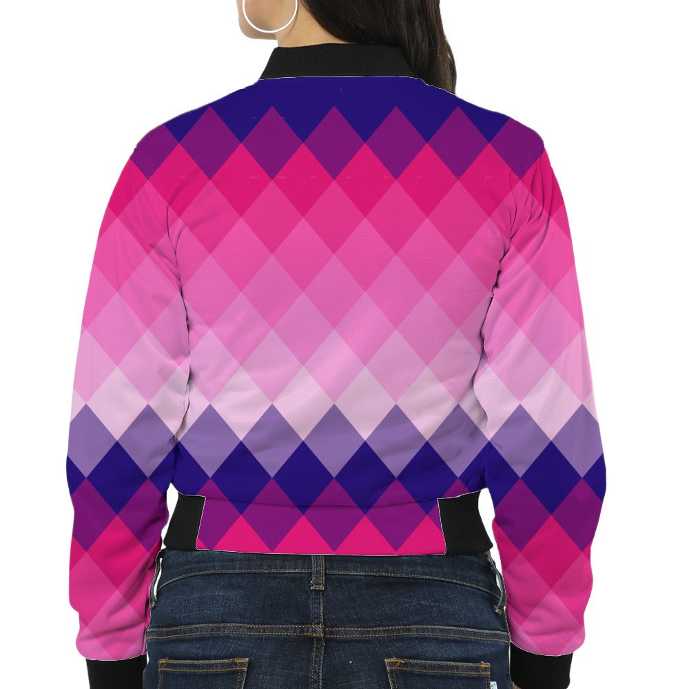 Electric Berries LGVGT Women Bomber Jacket - Image 2