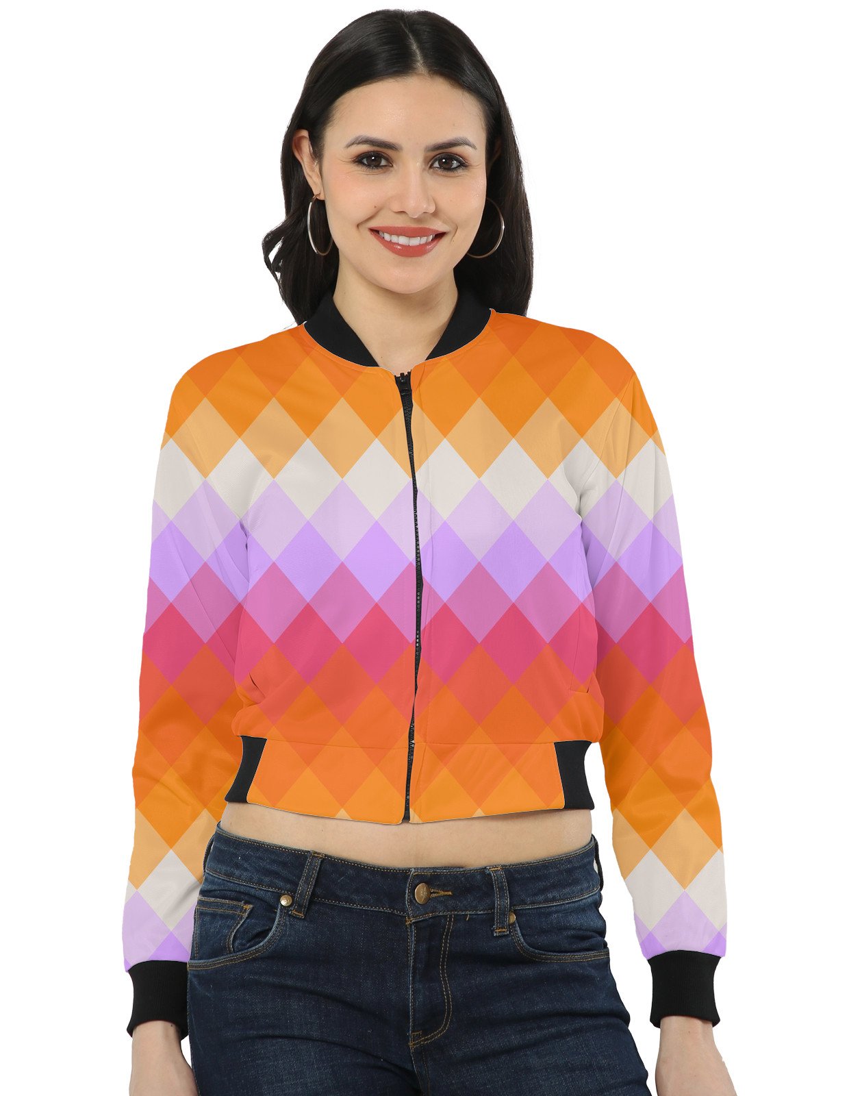 Festival Glow LGVGT Women Bomber Jacket - Image 1