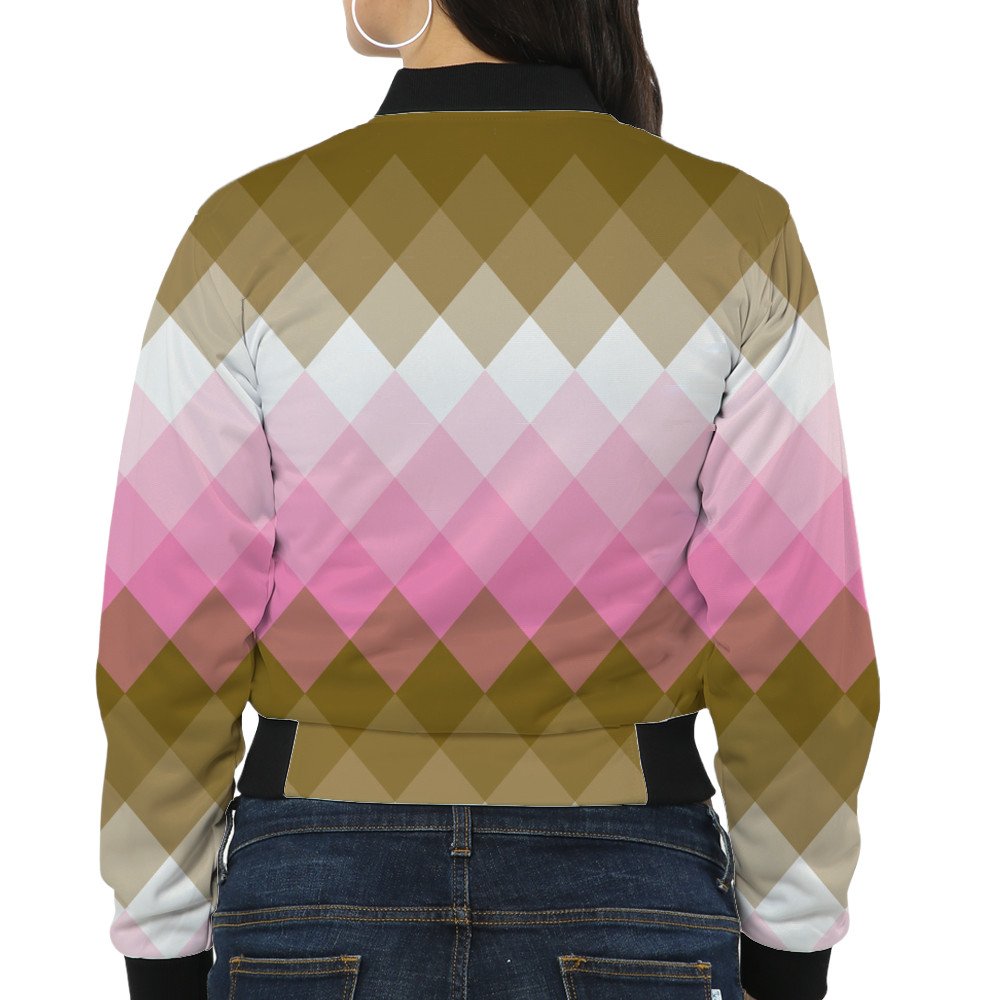 Golden Petals LGVGT Women Bomber Jacket - Image 2