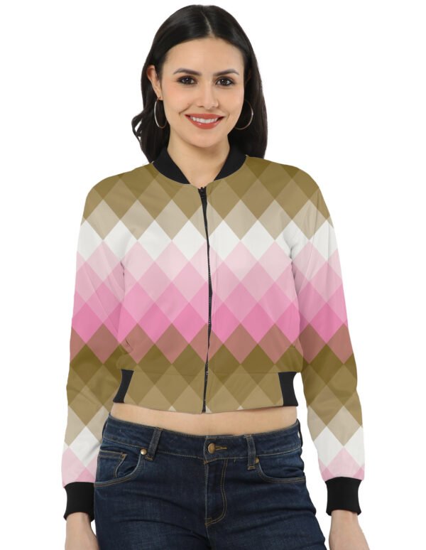 Golden Petals LGVGT Women Bomber Jacket
