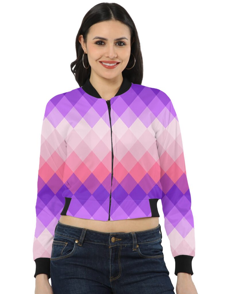 Lavender Kisses LGVGT Women Bomber Jacket