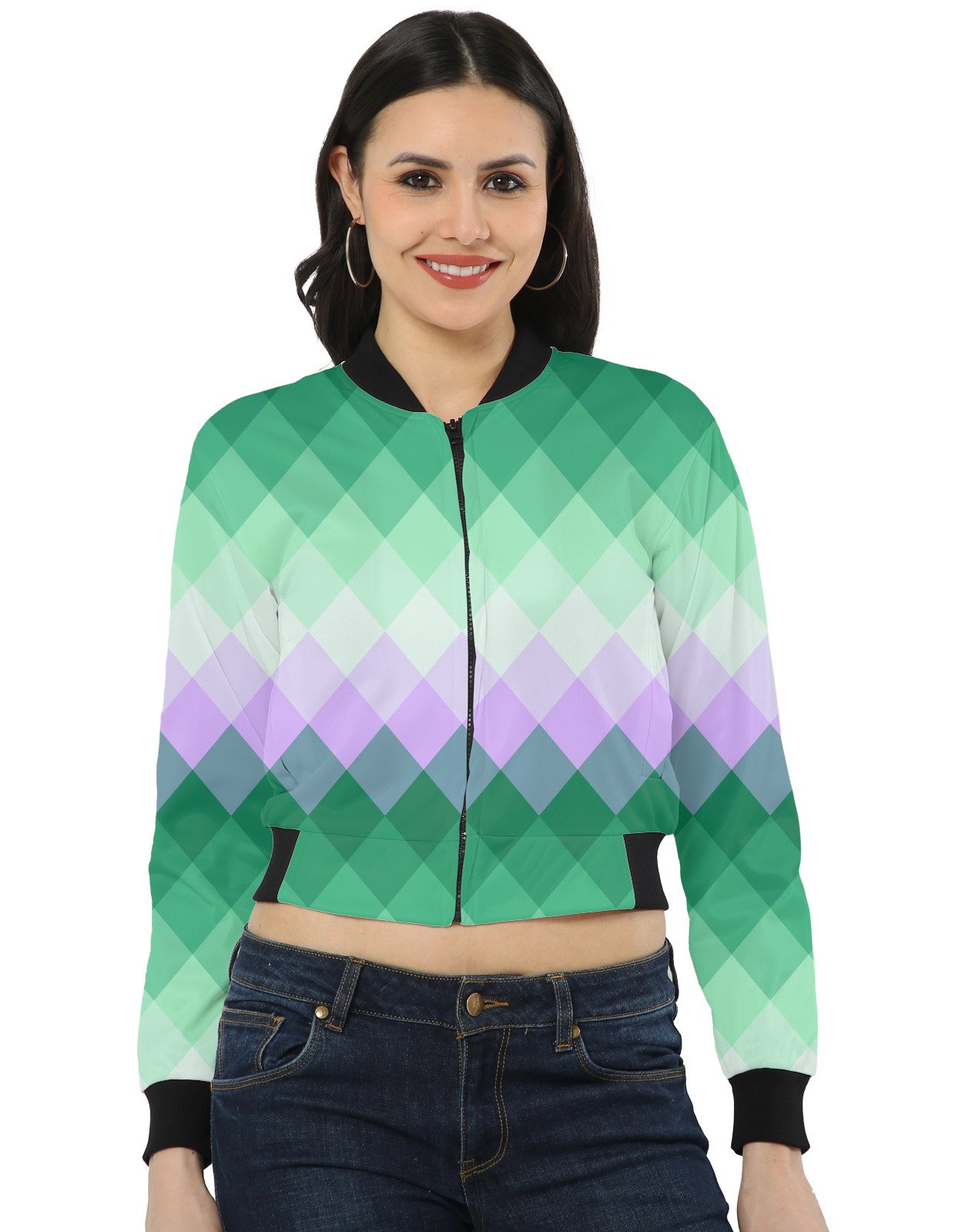 Lilac Mist LGVGT Women Bomber Jacket - Image 1