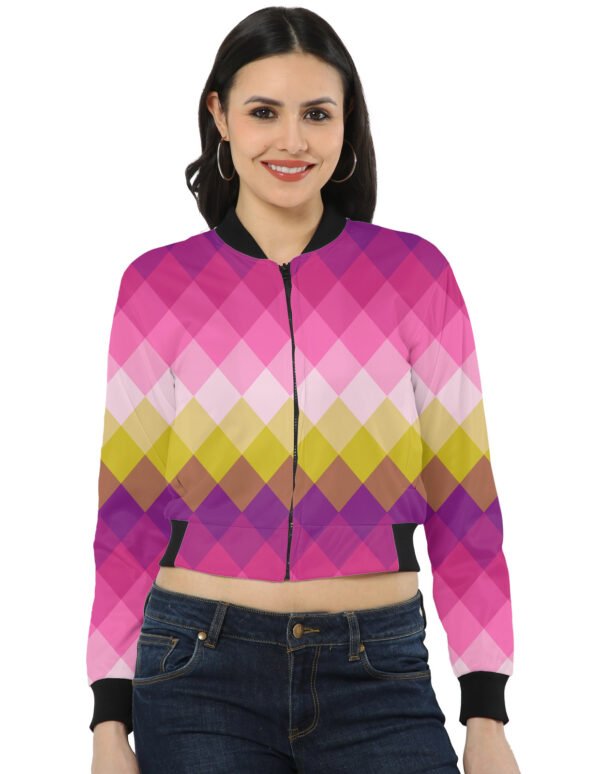 Magenta Berry LGVGT Women Bomber Jacket