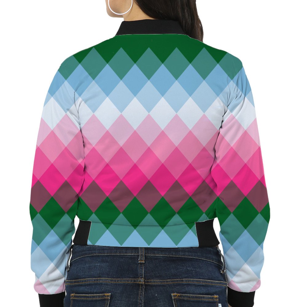 MintBerry Ice LGVGT Women Bomber Jacket - Image 2